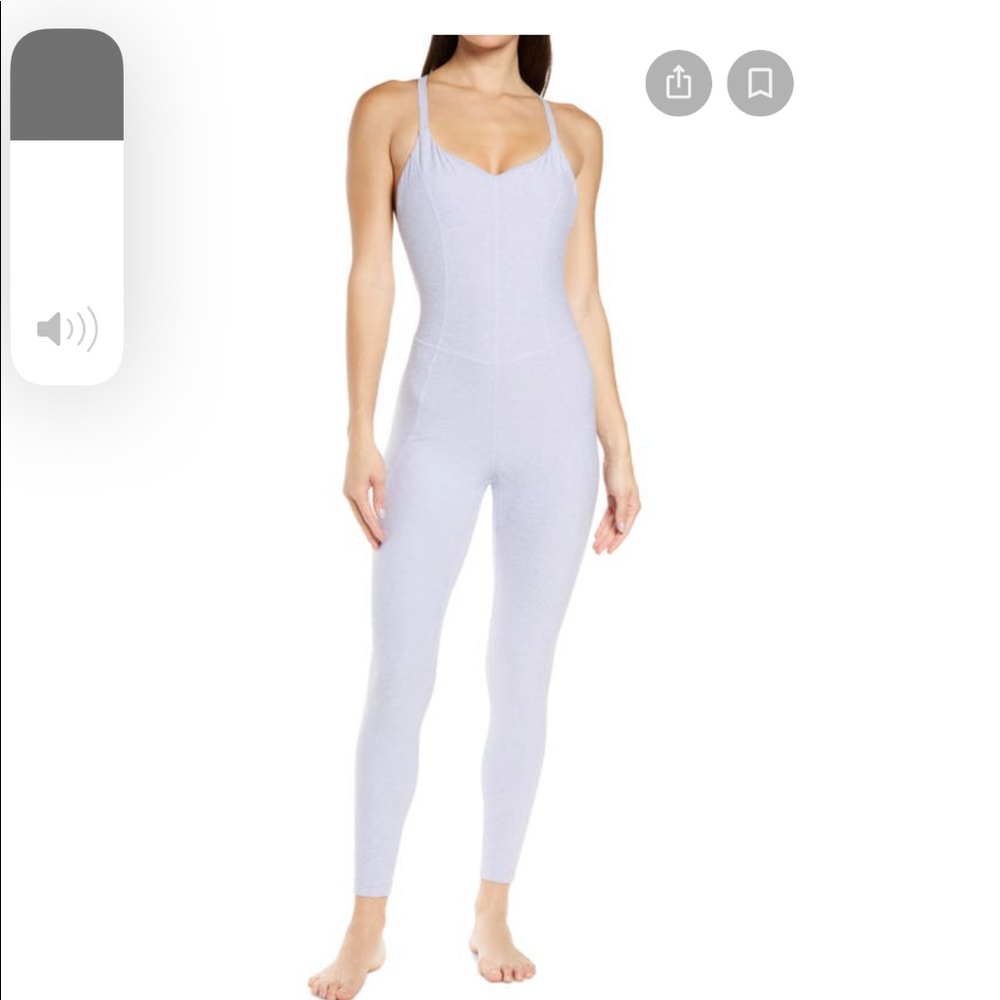 Zella Restore Soft Jumpsuit, blue thistle.